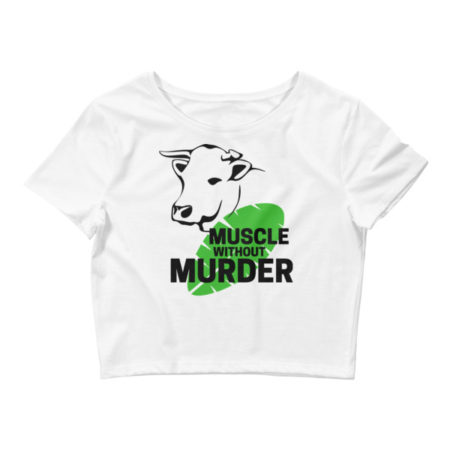 Muscle Without Murder Women’s Crop Tee