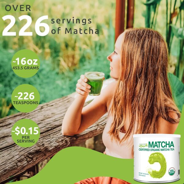 MATCHA DNA Certified Organic Matcha Green Tea Powder - Image 2