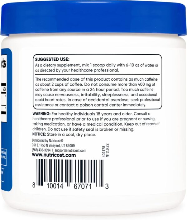Nutricost Guarana Extract Powder - Image 2