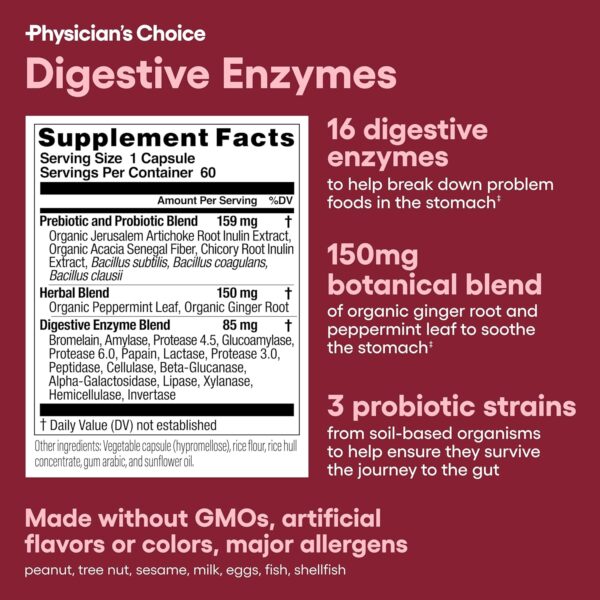 Physician's Choice Digestive Enzymes - Image 2