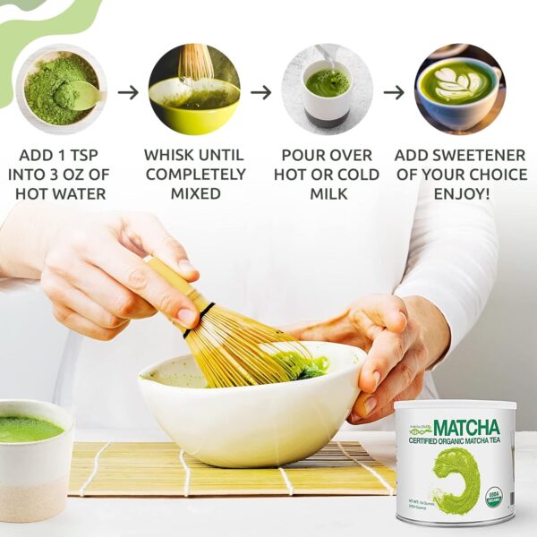 MATCHA DNA Certified Organic Matcha Green Tea Powder - Image 6