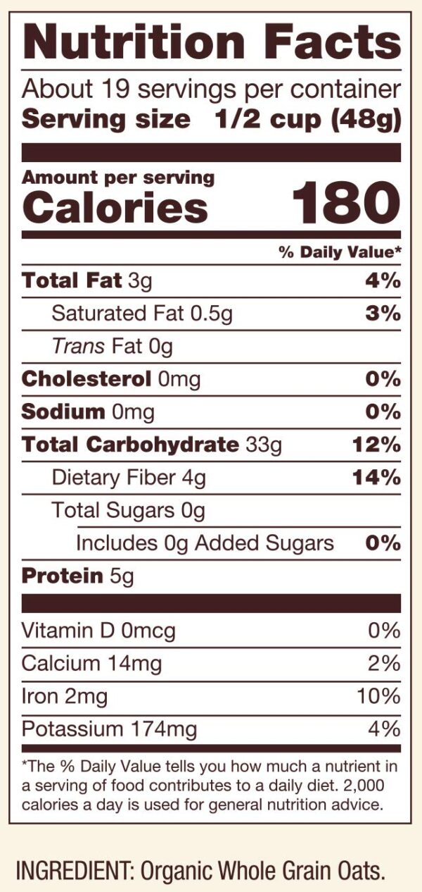 Bob's Red Mill Organic Extra Thick Rolled Oats - Image 7