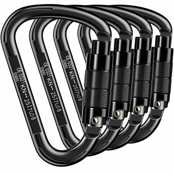 All Black Carabiners