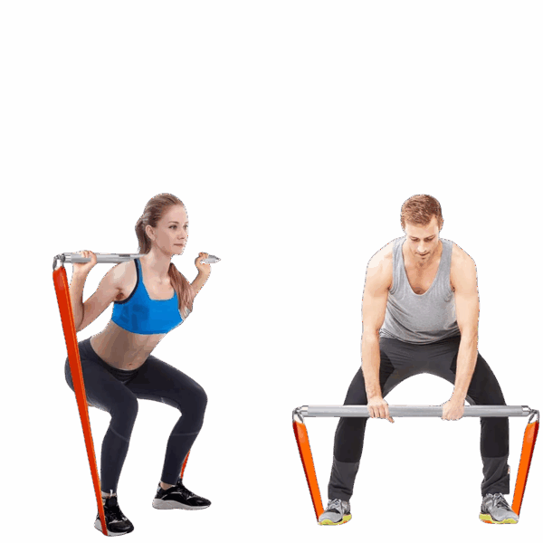 DASKING Detachable Resistance Bands Bar